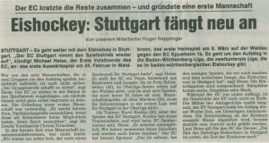 EC Stuttgart Saison 1991/92