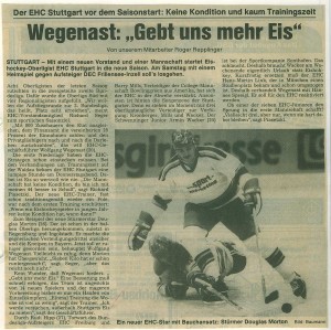 EHC Stuttgart Saison ab 1983 -> 10 Bilder